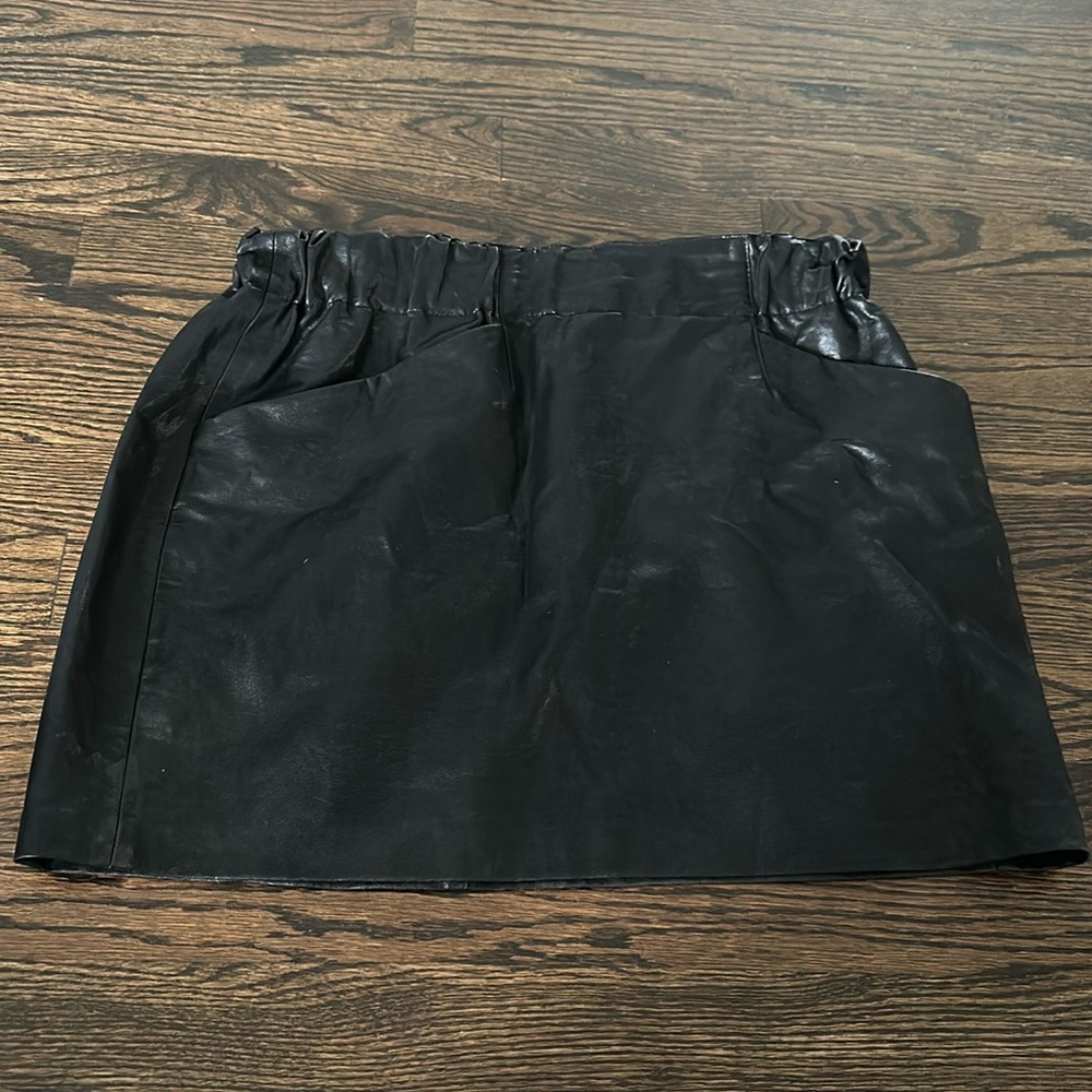 Zara leather skirt
